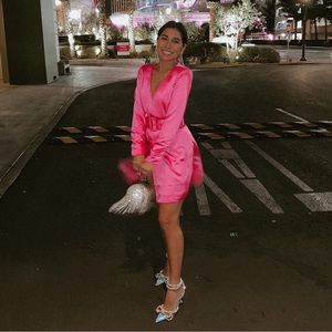 Pink show stopper mini dress